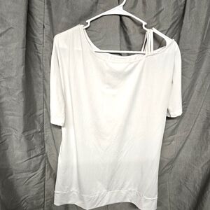 Cute white maternity shirt